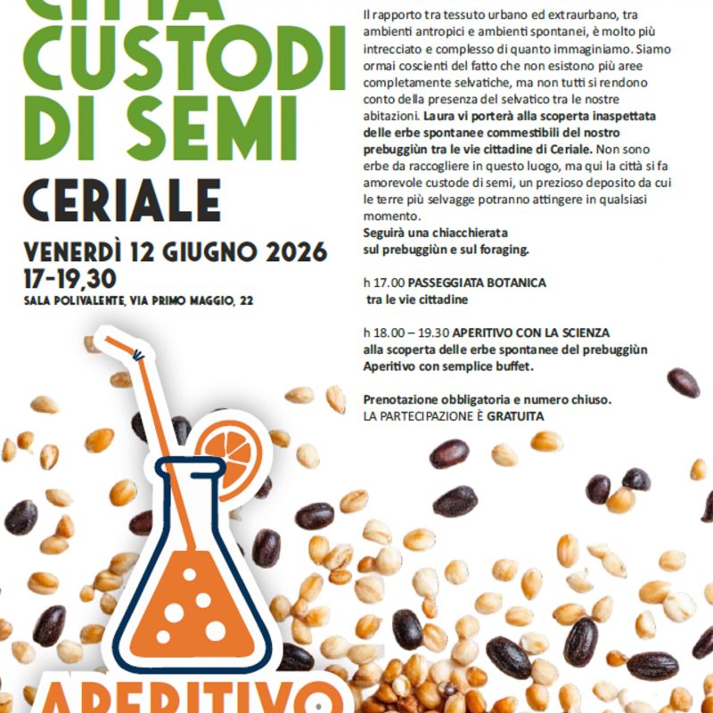 città custodi di semi aperitivo ceriale
